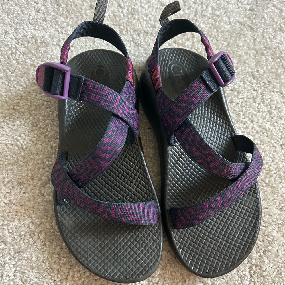Chaco Kids Sandals - Purple and Black